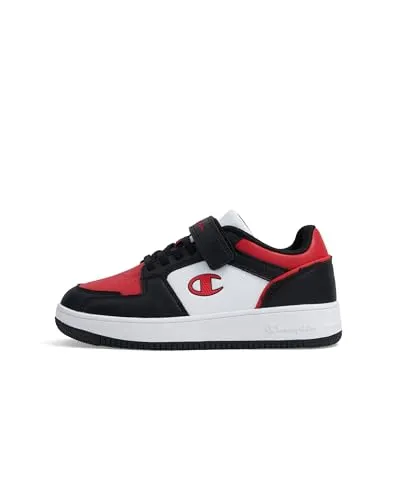 Champion Legacy RD18 2.0 Low B Ps - Jungen Sneaker - Sneaker für kleine Kinder, EU30, mit elastischen Schnürsenkeln und Klettverschluss für einfachen Einstieg und perfekten Halt.