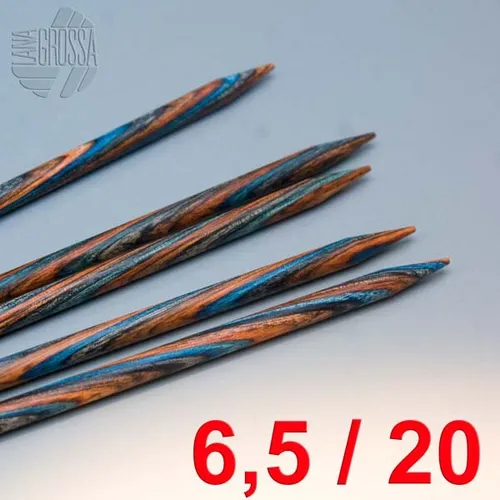 Lana Grossa Nadelspiel Design-Holz 20cm / 6,5mm