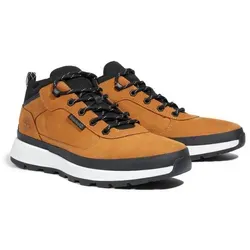 Timberland Herren Low Lace UP Sneaker Wheat 10 - Wanderschuhe mit umweltfreundlichem Obermaterial aus hochwertigem Timberland Leder, OrthoLite-Fußbett für langanhaltenden Komfort und Defender Repellent Systems für Wasser- und Fleckenschutz.