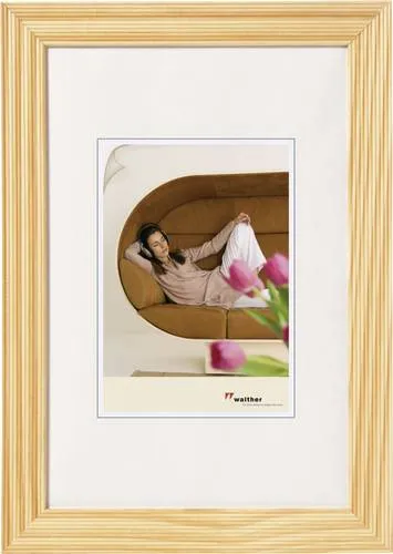 walther+ design HI318H Bilder Wechselrahmen Papierformat: 13 x 18cm Hellbraun
