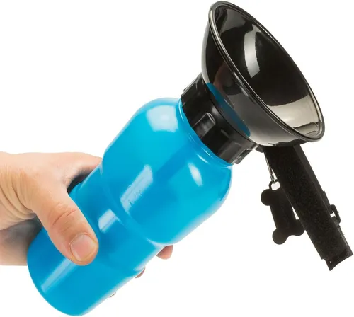 Hunde Trinkflasche mit integriertem Napf Reise Wasserflasche für Hunde Trinknapf