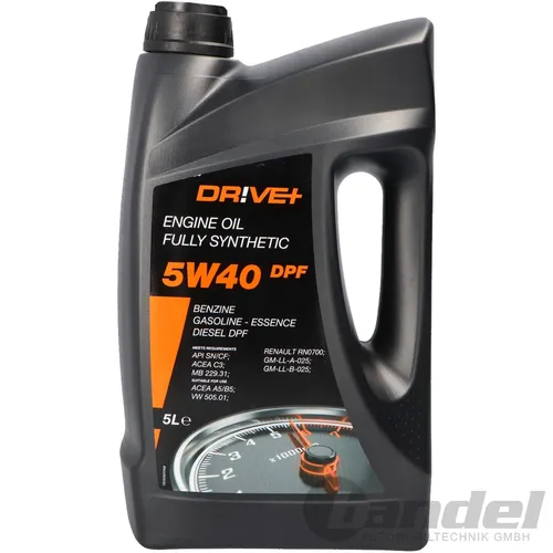 5W-40 Drive+ DPF Vollsynthetisches Motoröl 5 Liter