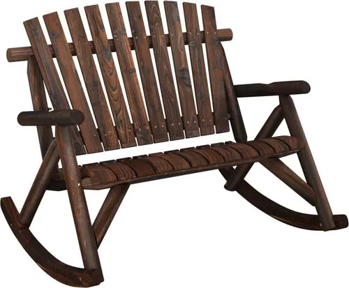 Hollywoodschaukeln Braun von vidaXL
