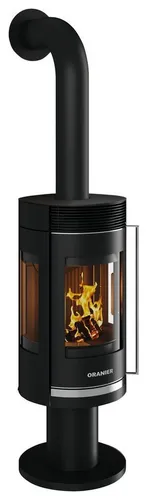 Oranier Kaminofen Rota Twist 5,5 kW - Kaminöfen mit 3-seitiger Verglasung für maximale Sicht auf das Feuer, effiziente Wärmeabgabe und externe Verbrennungsluftzufuhr möglich.