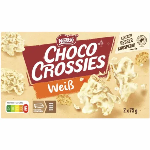 Nestlé Choco Crossies Weisse Schokolade 150g