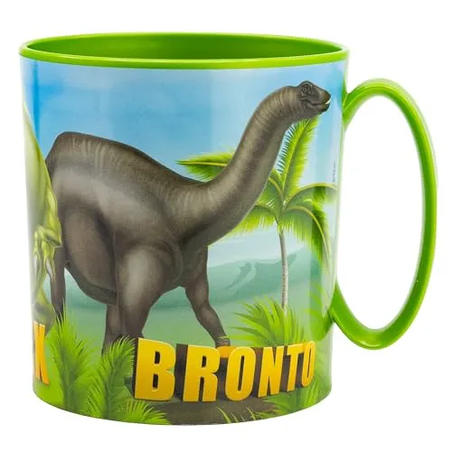 Stor 390 ML BPA FREIER PLASTIKBECHER MIKROWELLENGEEIGNET | DINOSAUR, Dinosaurier