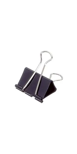 Soennecken Foldbackklemmer 50mm 25mm Federstahl schwarz 12 St./Pack.