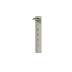 xonox Garderobe Station Wandgarderobe 4 Haken Beige - Moderne Wandgarderobe mit 4 Haken, ideal für den Eingangsbereich. Pflegeleicht und platzsparend, aus robustem Kunststoff und MDF. Einfach zu montieren und sorgt für Ordnung.