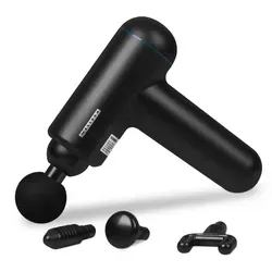 Melissa 16770047 Hand-Massagegerät - Akku Massage-Pistole - Massagegeräte für den ganzen Körper, leicht und wiederaufladbar mit 4 Massageköpfen für individuelle Entspannung und effektive Muskelregeneration.