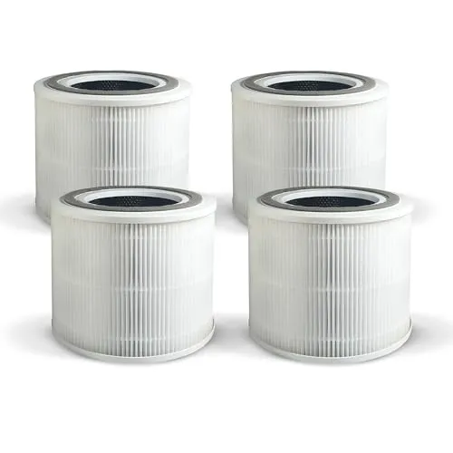 Comedes Filter für LEVOIT CORE 300 & 300S (4 Stück) - Hochwertige Filteralternative für LEVOIT Luftreiniger. Effiziente Entfernung von Feinstaub und Gerüchen dank aktivem Kombifilter. 100% kompatibel und ideal für saubere Raumluft.