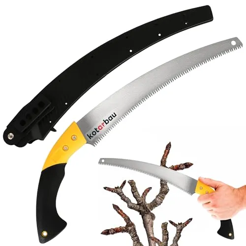 KOTARBAU® Gartensäge abgerundet Handsäge Baumsäge Holzsäge zum Sägen von Ästen Bäumen 320mm