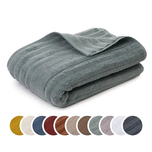 liebling Duschtuch Luxus Bio Baumwolle, Serie Marseille, 770 gr. / m², 70 x 140 cm, Ökotex, 60 Grad, saugstark, schnelltrocknend, Farbe: grün