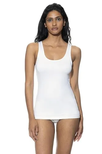 Mey Tagwäsche Serie Mood Damen Tops - Breiter Träger in Weiß XL(44) - Funktionsunterwäsche aus einem bequemen Modal-Polyester-Elastan-Mix für ein angenehmes Tragegefühl und fließenden Stoff.