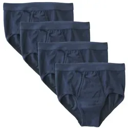 HERMKO Slip 3240 Herren Slip 4er Pack in blau von HERMKO