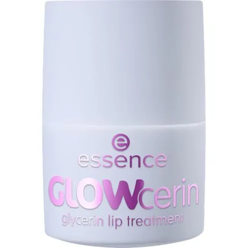 essence GLOWcerin glycerin lip treatment, Lippenmaske, Nr. 01, Transparent, feuchtigkeitsspendend, glättend, vegan, ohne Parabene, ohne Mikroplastikpartikel, Nanopartikel frei, 1er Pack (12g)