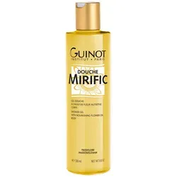 GUINOT Douche Mirific 300ml - Duschgel mit nährendem Blumenöl, das die Haut sanft reinigt und für seidenzarte Geschmeidigkeit sorgt. Ideal für eine pflegende Dusche und einen dezenten Duft.