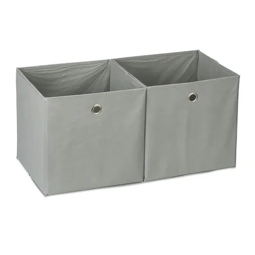 Aufbewahrungsbox stoff Faltbox für Regal Stoffkiste quadratisch 9 Liter 650 g