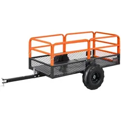 VEVOR Kippanhänger 725,75 kg - PKW-Anhänger aus robustem Stahl mit abnehmbarer Rückwand, ideal für Rasenmäher und Traktoren. Hohe Tragfähigkeit von 725,75 kg für effiziente Gartenarbeiten.