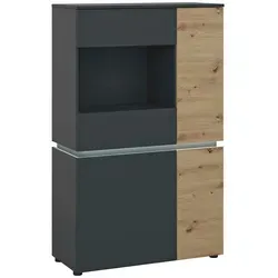 Wójcik Vitrine Luci Dekor Grau Anthrazit