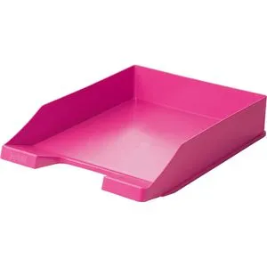 HAN Briefablage KLASSIK - DIN A4 C4, stapelbar und stabil, modernes Design in Trend Colour Pink, ideal für effiziente Büroorganisation