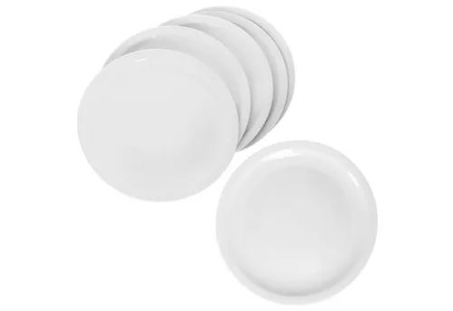 MamboCat Pizzateller 6er Set Bianco Ø30,5cm - Hochwertige Porzellan Pizzateller, ideal für große Pizzen und gesellige Abende. Perfekt für jeden Anlass!