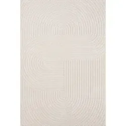 Medipa Webteppich In- und Outdoor - Tenerife Plus creme - Teppich für innen und außen, wetterfest und pflegeleicht, ideal für Balkon oder Wohnzimmer. Größe: ca. 120x160cm, 100% Polypropylen.