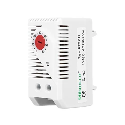 einstellbares mechanisches Thermostat, kompakt, elektrisch, mechanisch, Temperaturregler, Schalter (rote Taste) 060
