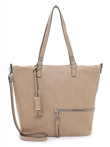 Tamaris Shopper TAS Nele für Damen - Stylischer Shopper aus Feinsynthetik mit Reißverschluss, ideal für jeden Anlass. Weiche Haptik und praktischer Stauraum machen TAS Nele zum perfekten Begleiter für Frauen.