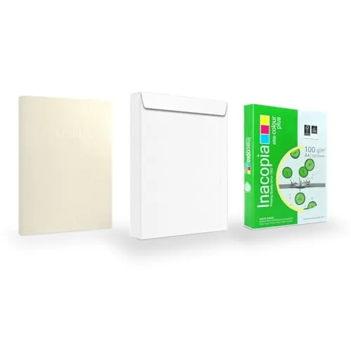 STRATAG Bewerbungsmappe Set 10 Stk, 3-tlg mit Premium-Papier - Perfekt für deine Bewerbung: Das Set umfasst 10 hochwertige, dreiteilige Bewerbungsmappen in edler Lederoptik, 10 B4 Versandtaschen und 250 Blatt erstklassiges DIN A4 Papier. Alles für einen professionellen Auftritt und sicheren Versand.