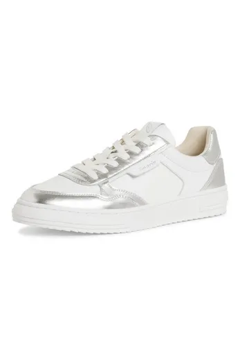 Tamaris Sneaker Low Damen 31373335363831 Weiß 40 EU - Modischer Sneaker für Damen von Tamaris, aus hochwertigem Leder und Synthetik, mit herausnehmbarem Fußbett für individuellen Tragekomfort. Ideal für stylische Looks in der Freizeit.