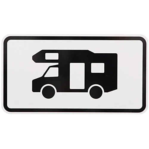 ORIGINAL Verkehrsschild Zusatzschild 1048-17 für Wohnmobile und Wohnwagen - Hochwertiges Zusatzschild 1048-17 für Wohnmobile und Wohnwagen. Mit geprüfter Qualität aus Hart-Aluminium, ideal für den Einsatz im Campingbereich. Maße: 231 x 420 mm, einseitig bedruckt und reflektierend.