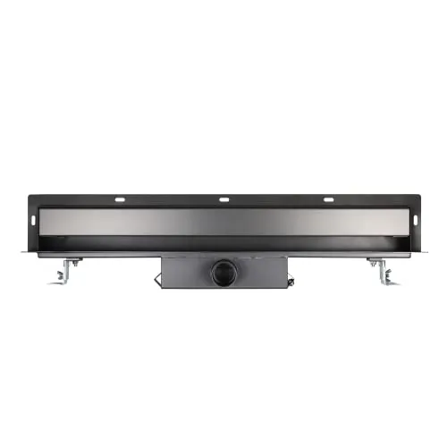 Bernstein Duschrinne WD-GT02, 30 l/min, Komplett-Set - Hochwertige Duschrinne aus Edelstahl, flach und befliesbar. Ideal für Duschkabinen, mit höhenverstellbaren Ankerfüßen und integriertem Siphon für einen effizienten Wasserablauf.