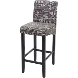 MCW Barhocker C33 Grau mit Dunklen Beinen