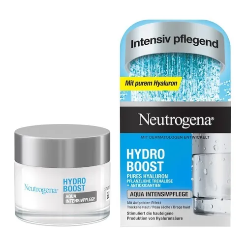 Neutrogena Hydro Boost Tagescreme 6er-Pack (6x 50ml) - Die Neutrogena Hydro Boost Tagescreme bietet intensive Feuchtigkeitspflege für trockene Haut. Mit verbesserter Formel und 100% recycelbarem Glastiegel – für ein glattes, pralles Hautbild.