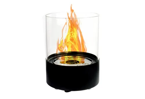 GLOW FIRE Ethanol Tischkamin Emma - stilvolles Tischfeuer mit TÜV-Zertifikat - Schornsteine - Genießen Sie ein faszinierendes, rauchfreies Tischfeuer drinnen und draußen mit langer Brenndauer und höchster Sicherheit dank TÜV-Zertifizierung.