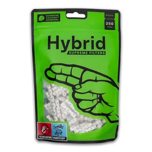 Hybrid Supreme Filter Zellstoff/Aktivkohle 6,4mm von Hybrid Supreme Filters