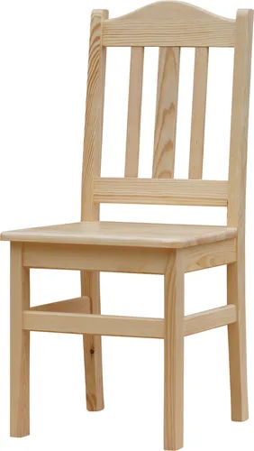 Holzstuhl aus massivem Kiefernholz lackiert