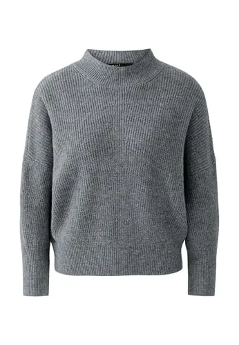 Oui Damen Pullover oversized geschnitten Uni