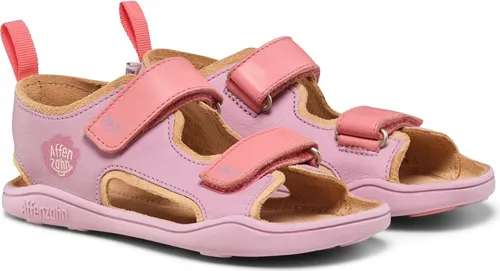 Affenzahn Sandale Leder Airy mit Klettverschluss - Wanderschuhe für Kinder – Rutschfest, flexibel und leicht, ideal für kleine Entdecker. Schnelles An- und Ausziehen dank Klettverschluss und verantwortungsvoll aus Leder hergestellt.