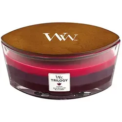 WoodWick Duftkerze Sun-Ripened Berries Ellipse Jar 454 g in pink von WoodWick