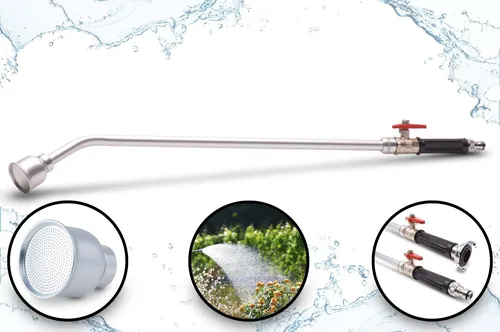 GRK/S 800 Profi Gießstab – Aluminium Gießgerät für Gartenpflege - Bewässerungssysteme mit 85 cm Gesamtlänge, ALU-Brausekopf und über 260 Sieblöchern für eine breite Sprühfläche. Ideal für präzise Gartenbewässerung!