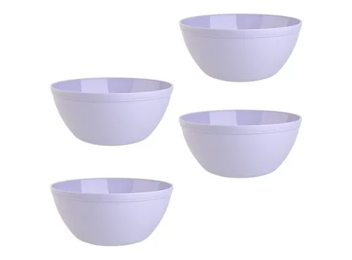 Engelland Müslischüssel Plastikschale, 900 ml, PP-Kunststoff (BPA-frei), (Vorteils-Set, 4-tlg), spülmaschinengeeignet, mikrowellengeeignet, Ø 16 cm, BPA-frei