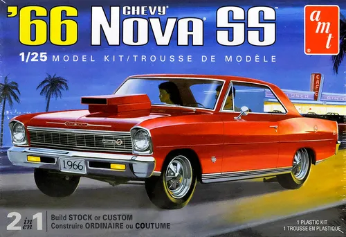 Chevy Nova SS 1:25 AMT Model Kit Bausatz AMT1198 1966