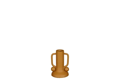 Mica Decorations Ula Kerzenständer – stilvoller Kerzenhalter in hellbraun - Eleganter Kerzenständer aus Eisen mit einer Höhe von 12 cm und einer Breite von 8 cm. Ideal für stimmungsvolle Akzente in jedem Raum.