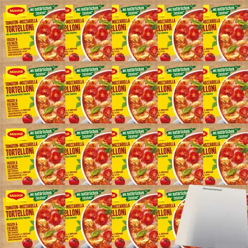 Maggi Fix Tomaten Mozzarella Tortelloni 20er Pack 20x34g Packung usy Block