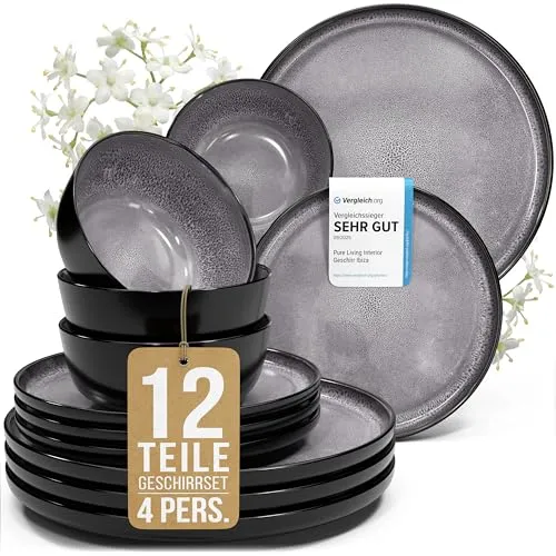 Geschirrsets Grau von PURE LIVING INTERIOR DESIGN