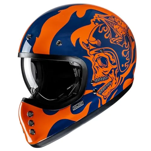 HJC V60 Flame MC27 Integraler Motorradhelm M von HJC Helmets