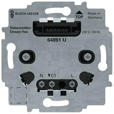 BUSCH JAEGER Nebenstellen-Einsatz flex 1-fach 230 V in schwarz von Busch-Jaeger