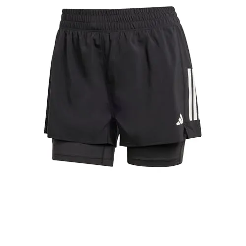 adidas Damen Own The Run Climacool 2in1 Short, Black, L
