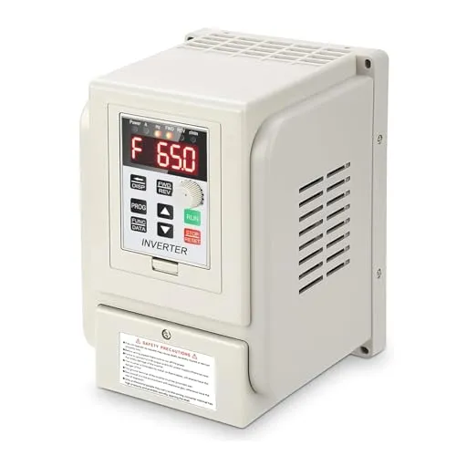 Jadeshay VFD Frequenzumrichter Controller, Frequenzumrichter 1 phasig VFD Drehzahlregler für 3 phasen 2.2kW Wechselstrommotor 220VAC Einphasig Variable Frequency Driver